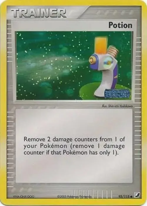 Potion reverse holo card front, EX Unseen Forces 95/115