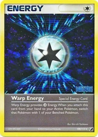 Warp Energy reverse holo card front, EX Unseen Forces 100/115
