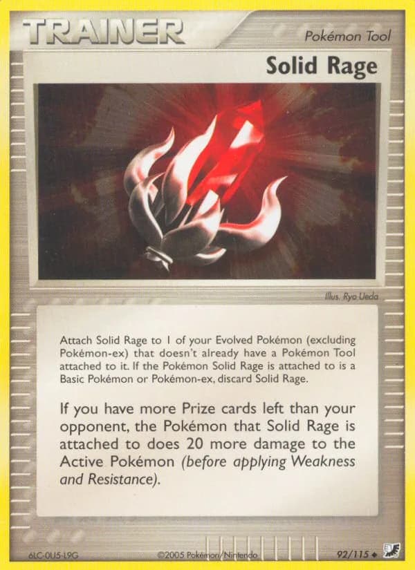 Solid Rage card front, EX Unseen Forces 92/115