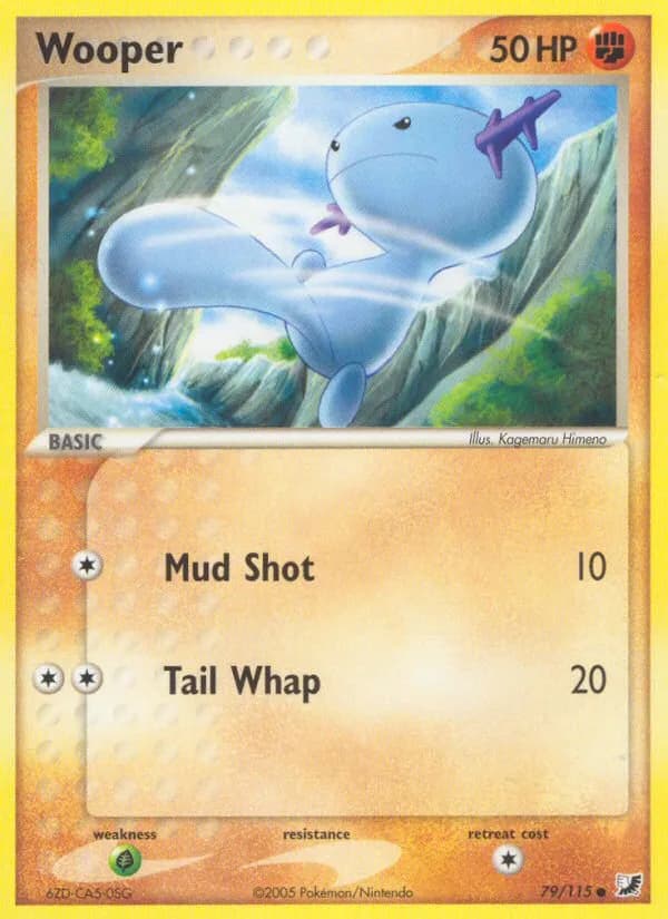 Wooper card front, EX Unseen Forces 79/115