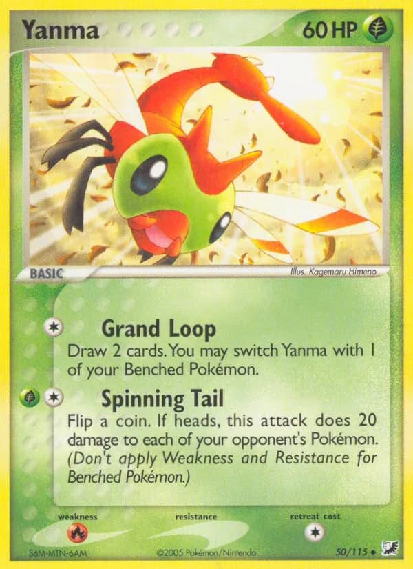 Yanma card front, EX Unseen Forces 50/115