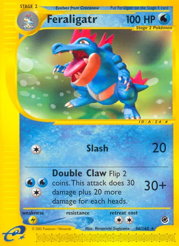Feraligatr card front, Expedition Base Set 46/165