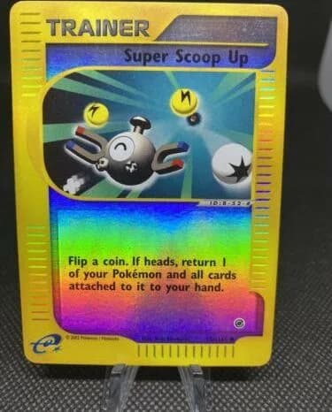 Super Scoop Up reverse holo card front, Expedition 151/165