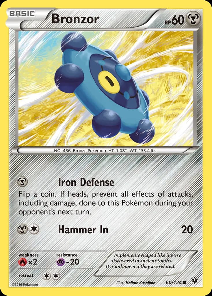 Fates Collide Bronzor card front, 60/124