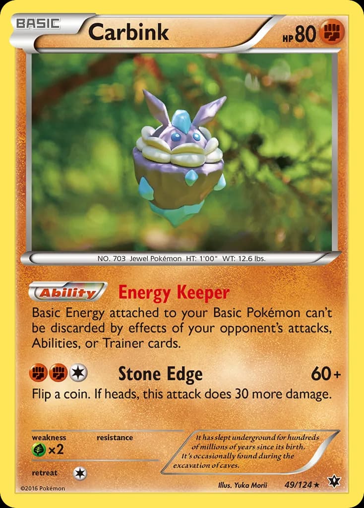Fates Collide Carbink card front, 49/124