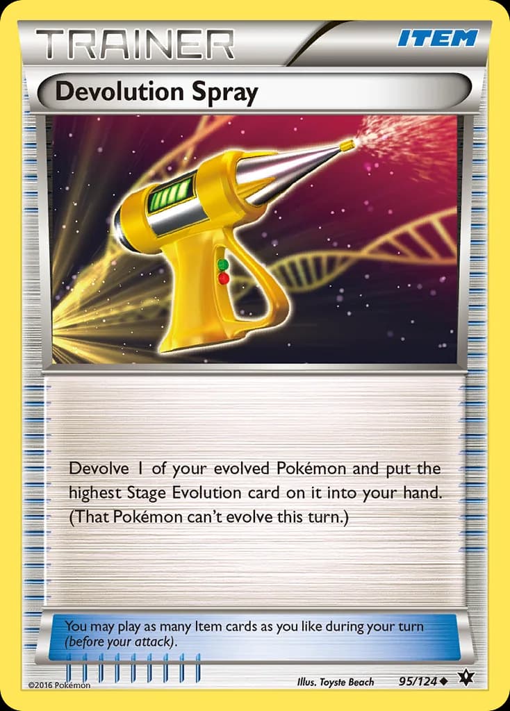 Fates Collide Devolution Spray card front, 95/124