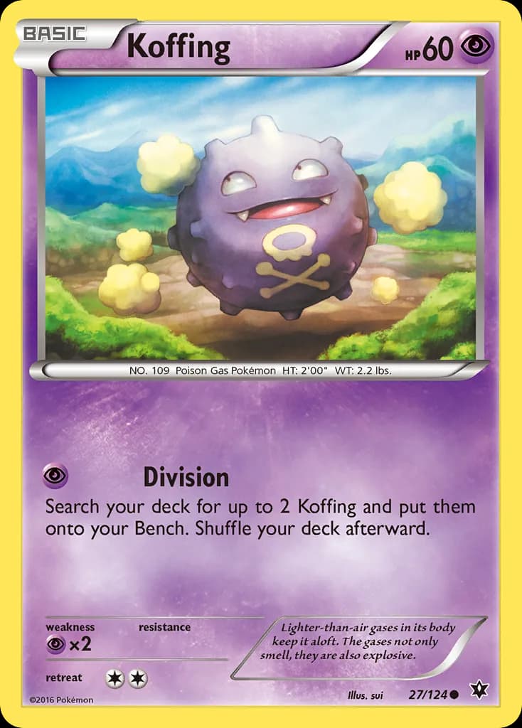 Fates Collide Koffing card front, 27/124