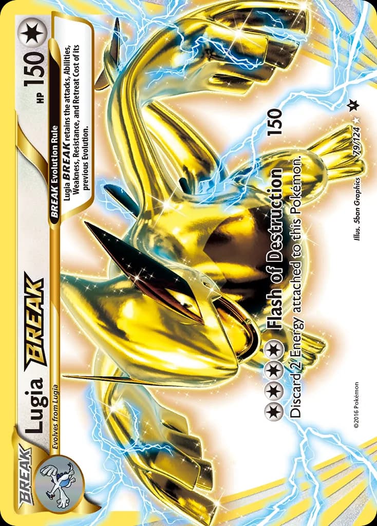 Lugia BREAK card front, Fates Collide 79/124
