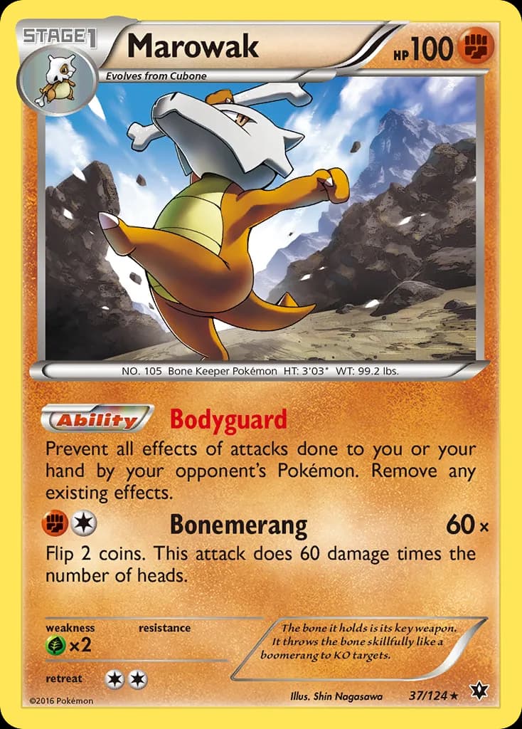 Fates Collide Marowak card front, 37/124