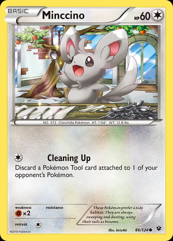 Fates Collide Minccino card front, 86/124