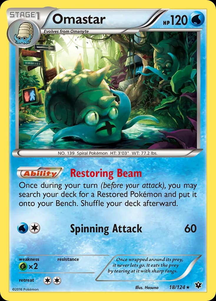 Fates Collide Omastar card front, 18/124