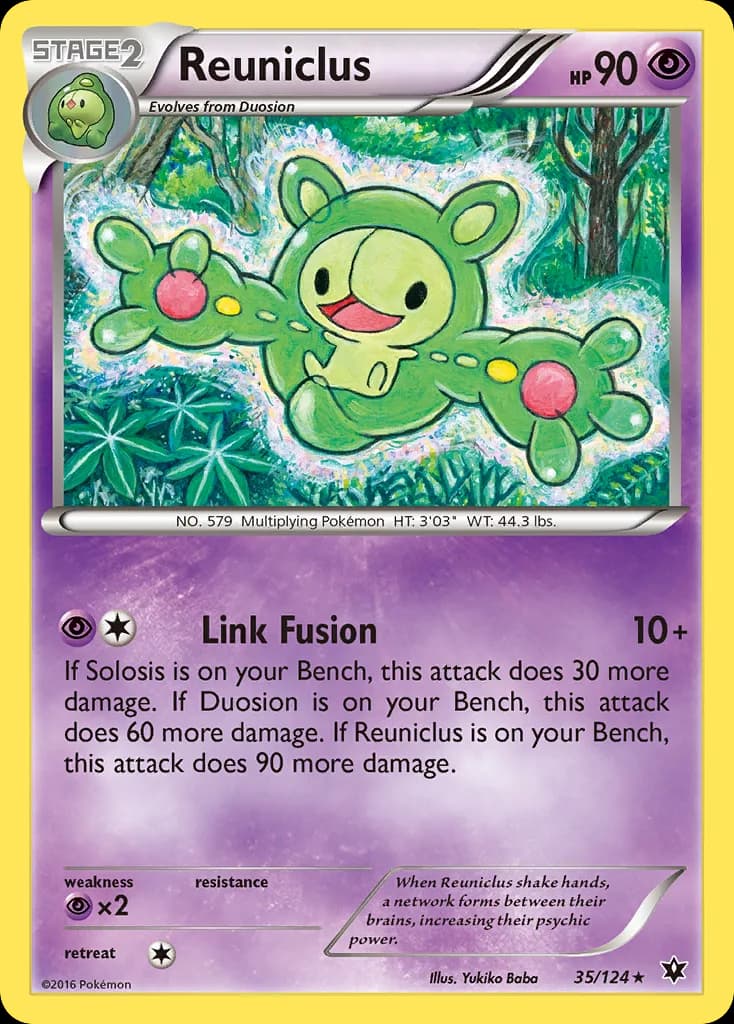 Fates Collide Reuniclus card front, 35/124