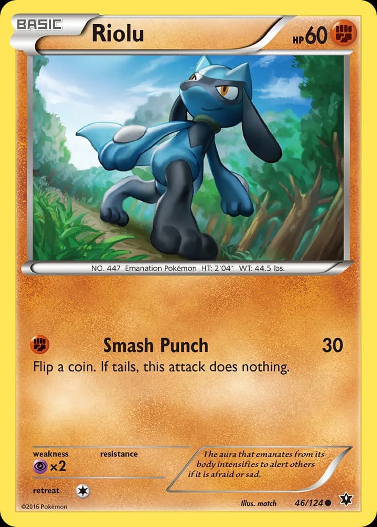Fates Collide Riolu card front, 46/124