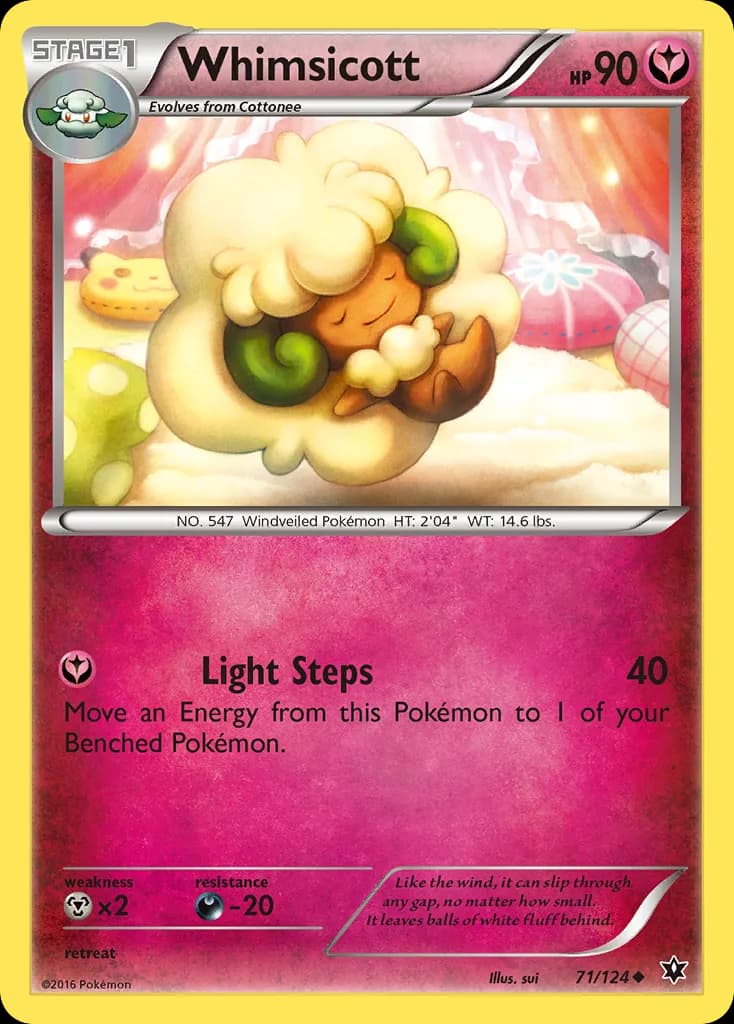 Fates Collide Whimsicott card front, 71/124