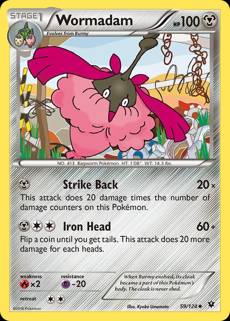 Fates Collide Wormadam card front, 59/124