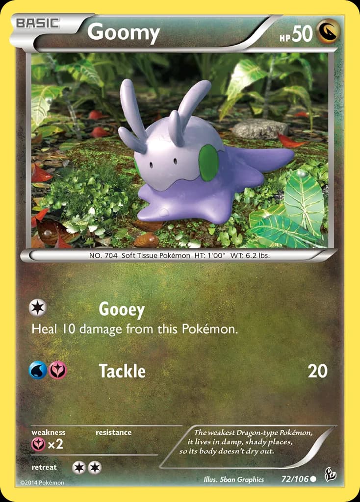 Flashfire Goomy card front, 72/106