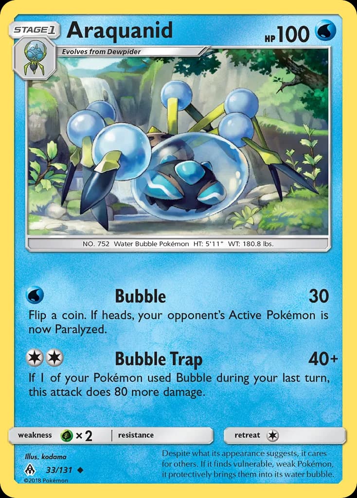 Forbidden Light Araquanid card front, 33/131