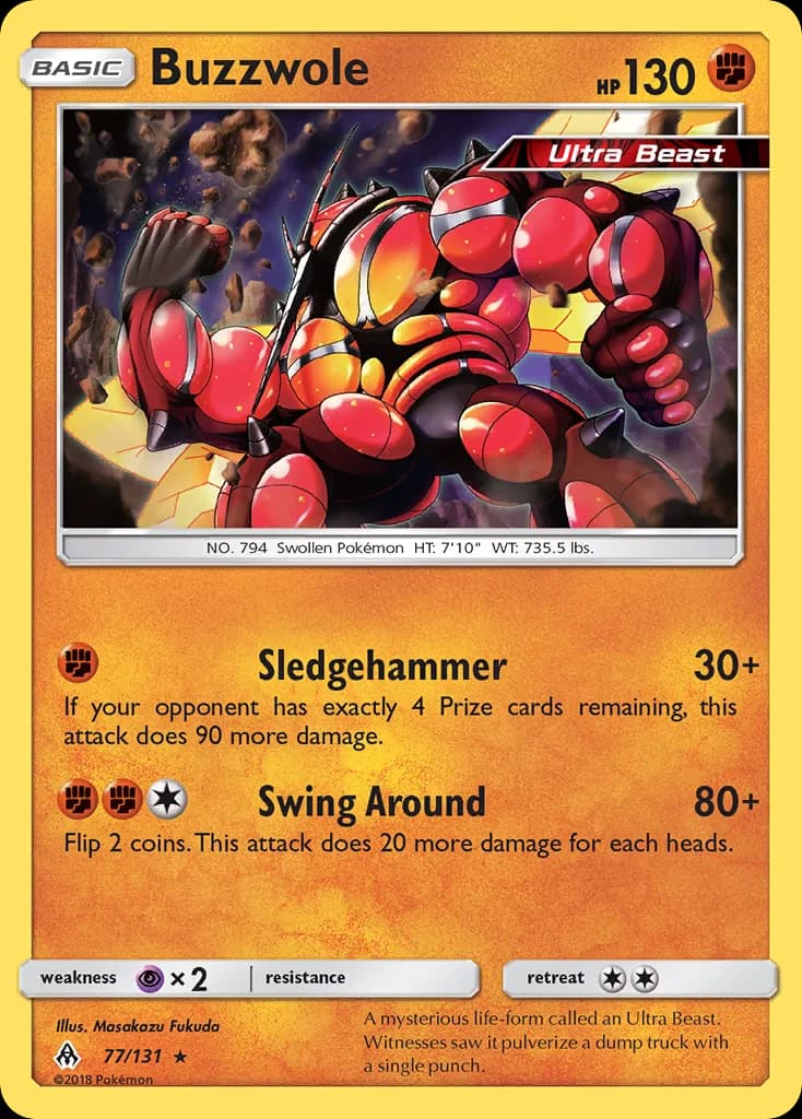 Forbidden Light Buzzwole card front, 77/131