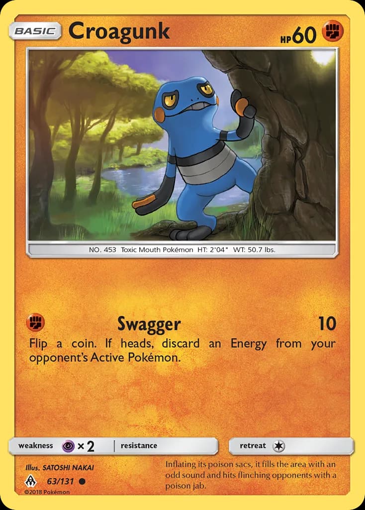 Forbidden Light Croagunk card front, 63/131