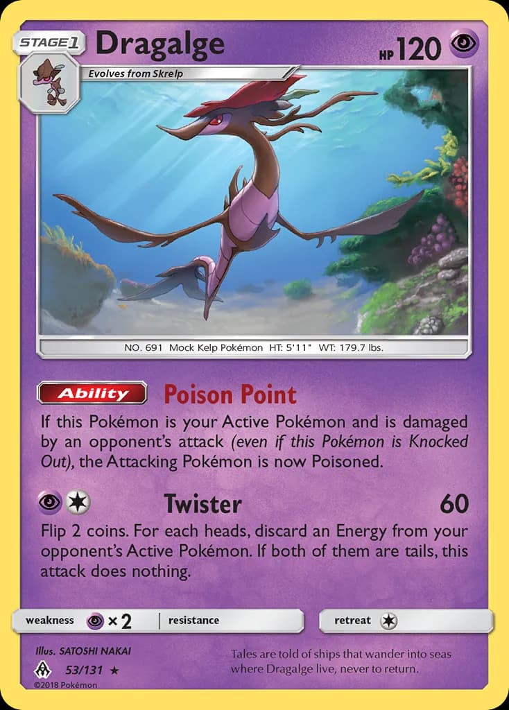 Forbidden Light Dragalge card front, 53/131