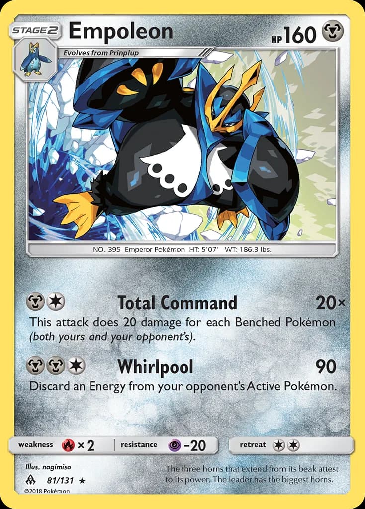 Empoleon card front, Forbidden Light 81/131