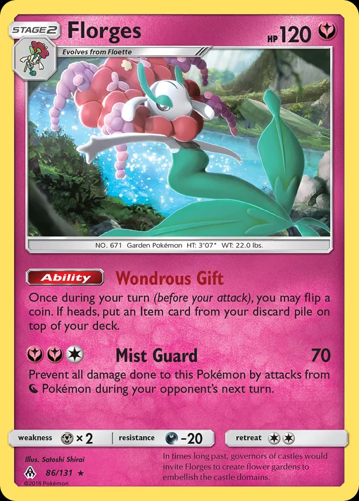 Forbidden Light Florges card front, 86/131