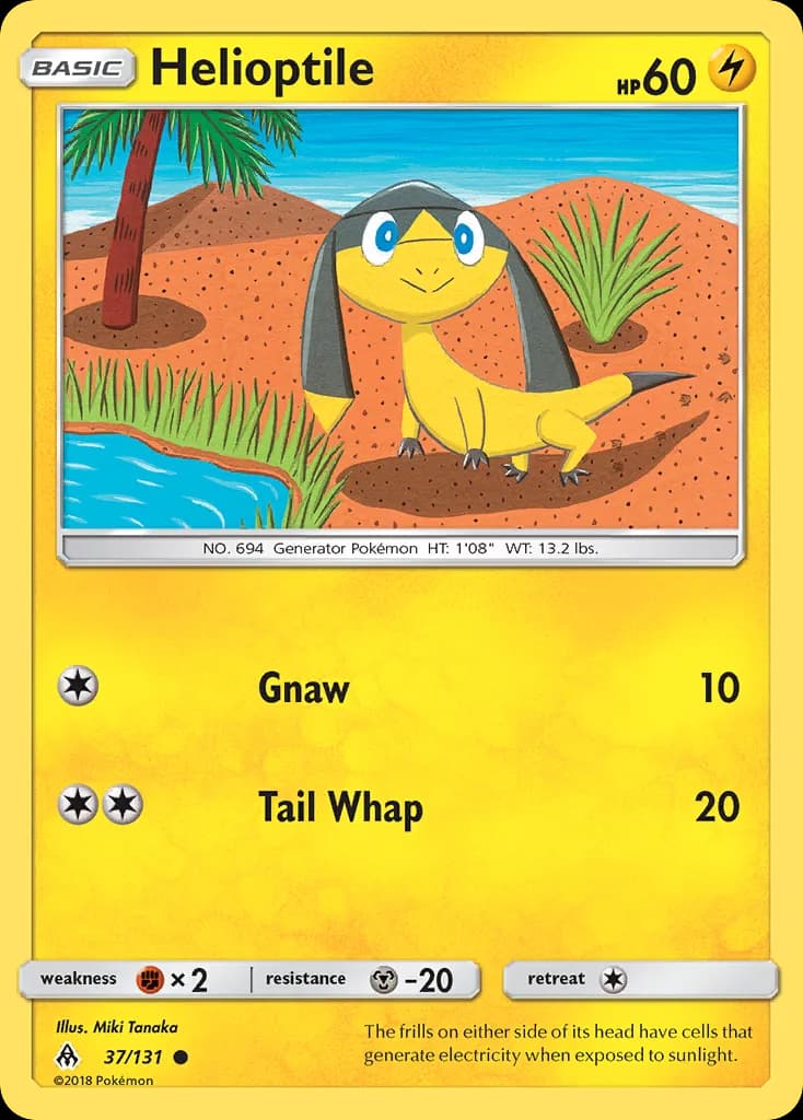 Forbidden Light Helioptile card front, 37/131