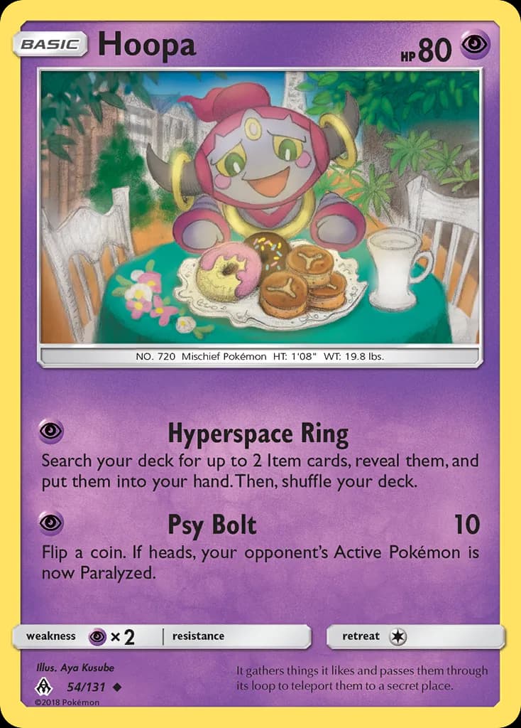Forbidden Light Hoopa card front, 54/131