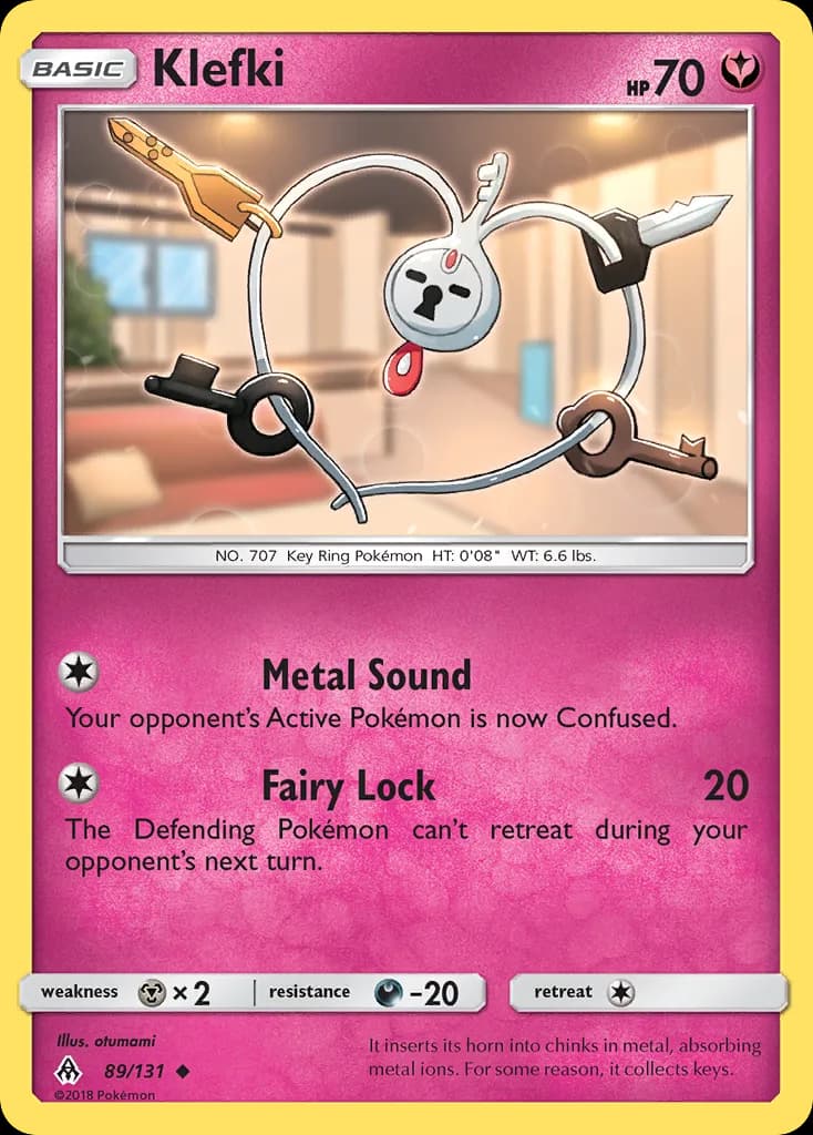 Forbidden Light Klefki card front, 89/131