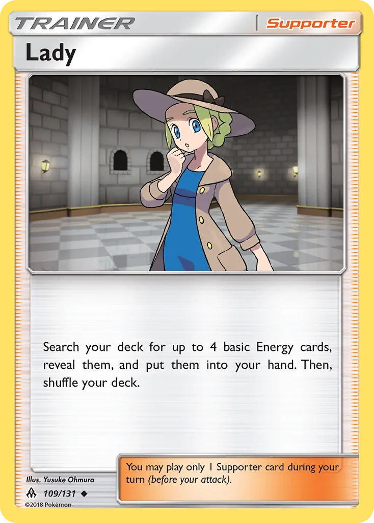 Forbidden Light Lady card front, 109/131