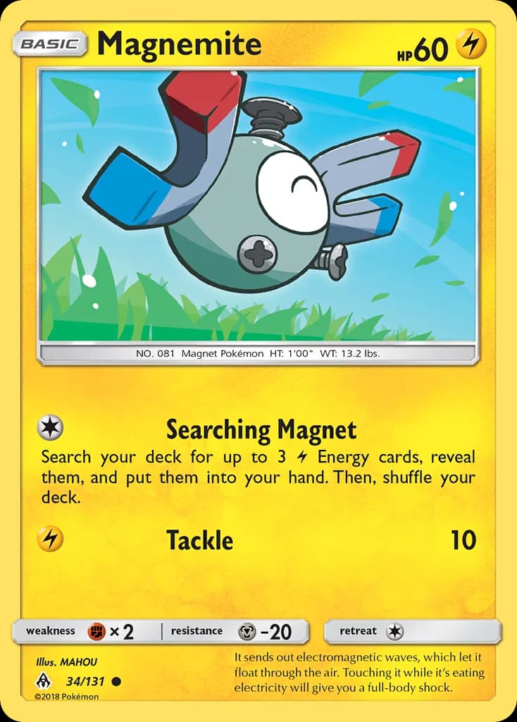 Forbidden Light Magnemite card front, 34/131