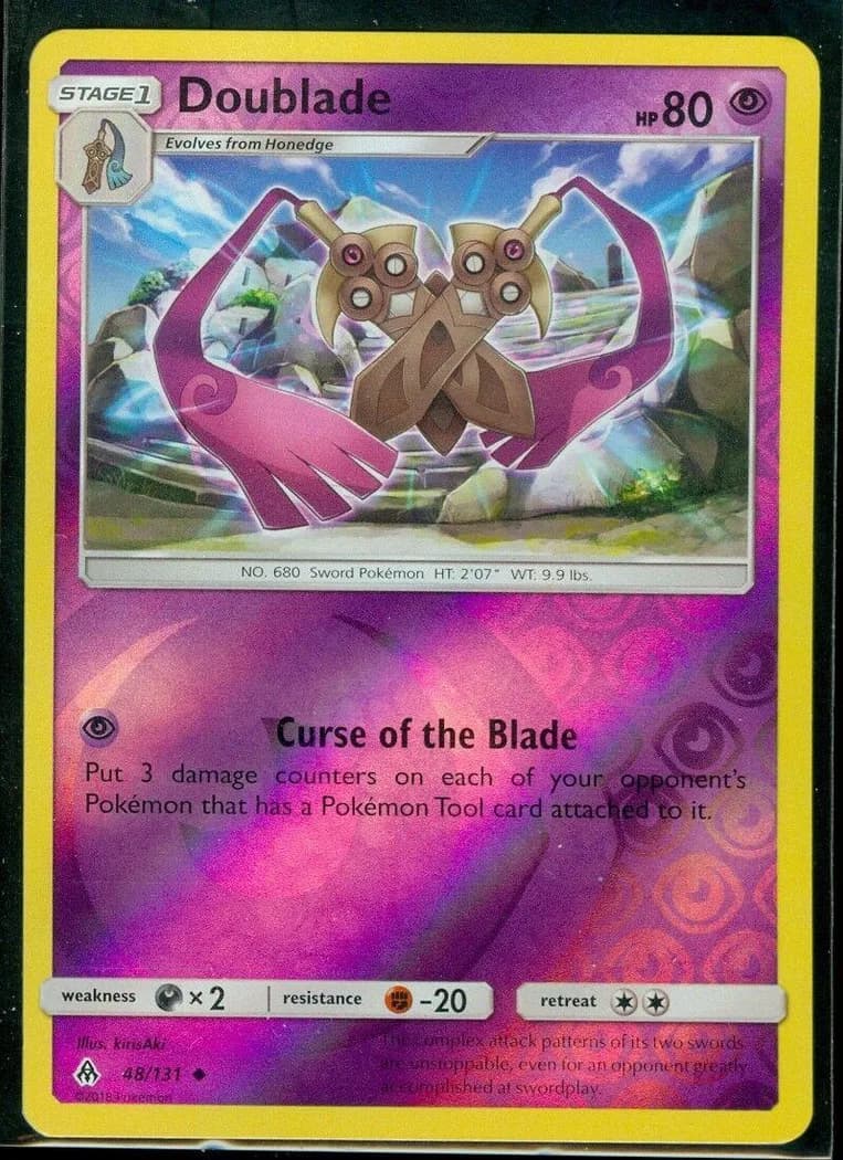 Doublade reverse holo card front, Forbidden Light 48/131