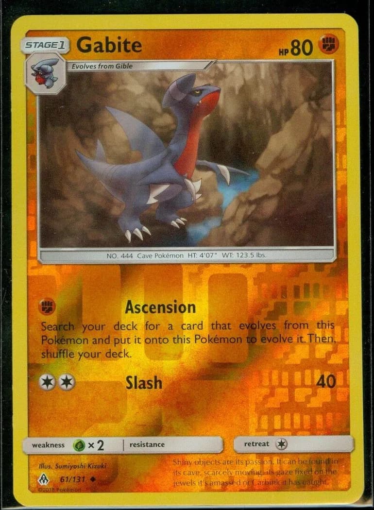 Gabite reverse holo card front, Forbidden Light 61/131
