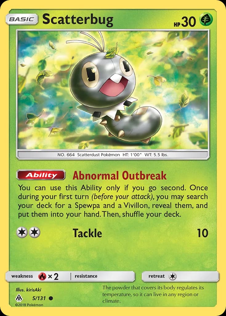 Forbidden Light Scatterbug card front, 5/131