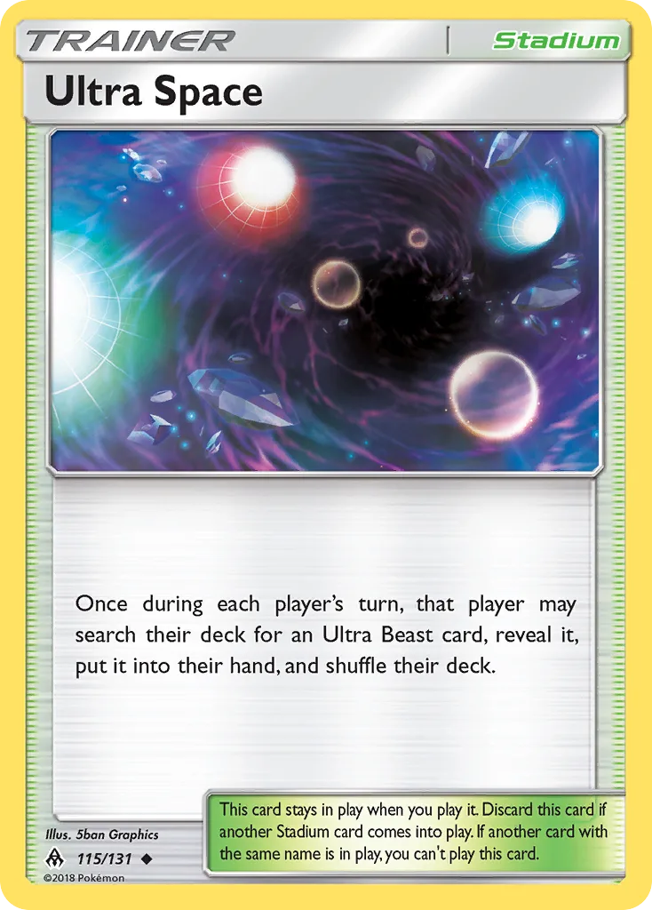 Forbidden Light Ultra Space card front, 115/131