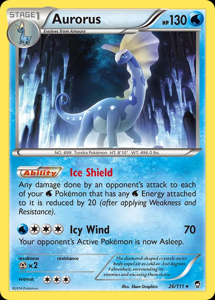 Furious Fists Aurorus card front, 26/111