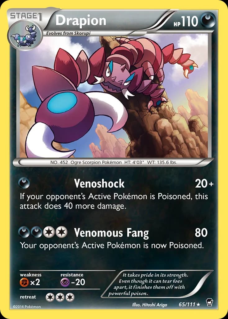 Furious Fists Drapion card front, 65/111