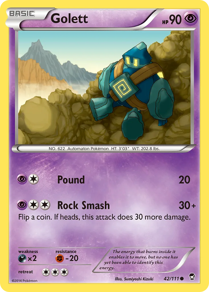 Furious Fists Golett card front, 42/111
