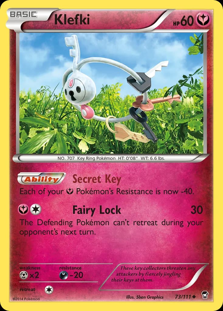 Furious Fists Klefki card front, 73/111