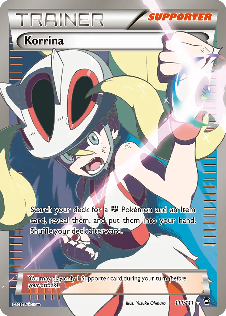 Furious Fists Korrina card front, 111/111