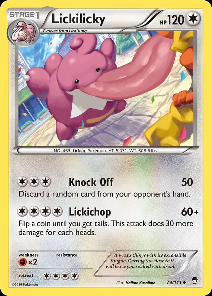 Furious Fists Lickilicky card front, 79/111