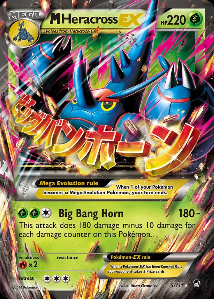 Furious Fists M Heracross-EX card front, 5/111