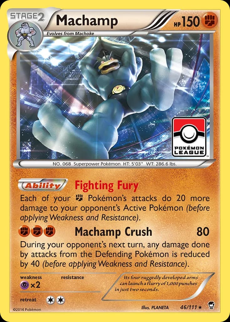 Furious Fists Machamp card front, 46/111