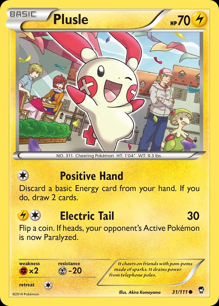 Furious Fists Plusle card front, 31/111