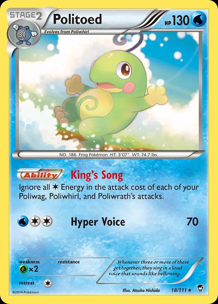 Furious Fists Politoed card front, 18/111