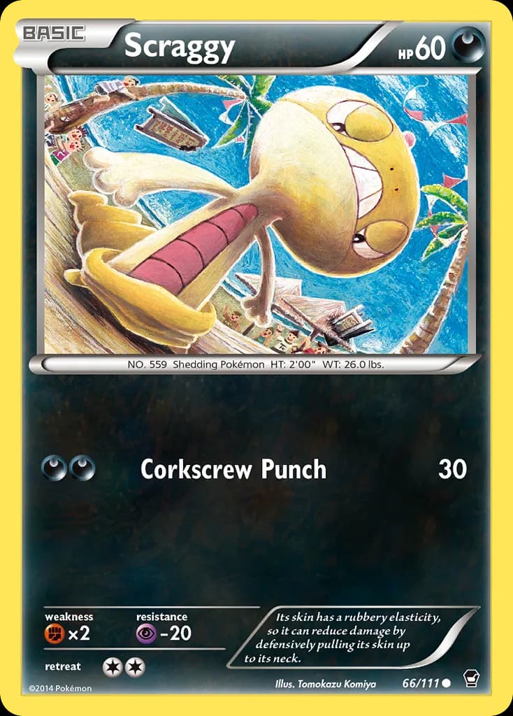 Furious Fists Scraggy card front, 66/111