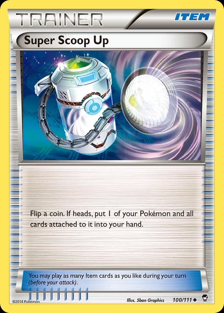 Furious Fists Super Scoop Up card front, 100/111
