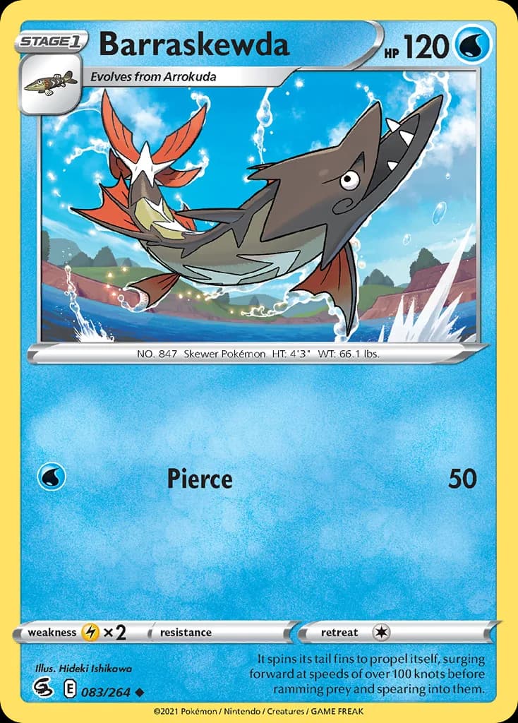 Fusion Strike Barraskewda card front, 83/264
