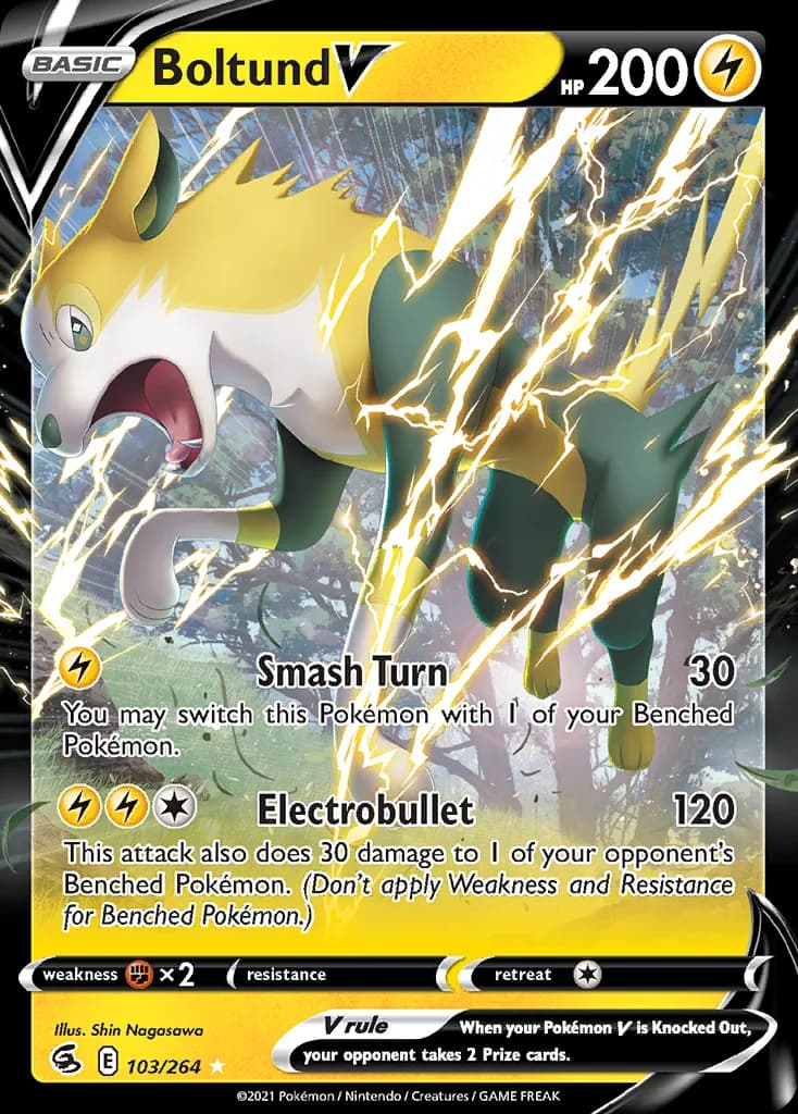 Fusion Strike Boltund V card front, 103/264