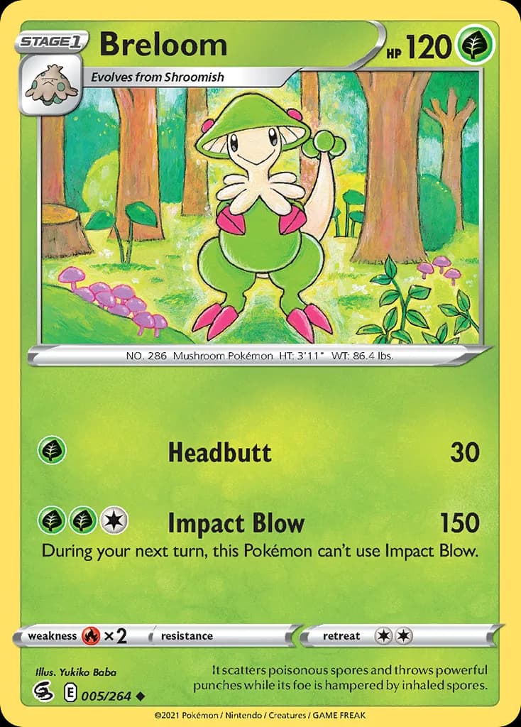 Fusion Strike Breloom card front, 5/264